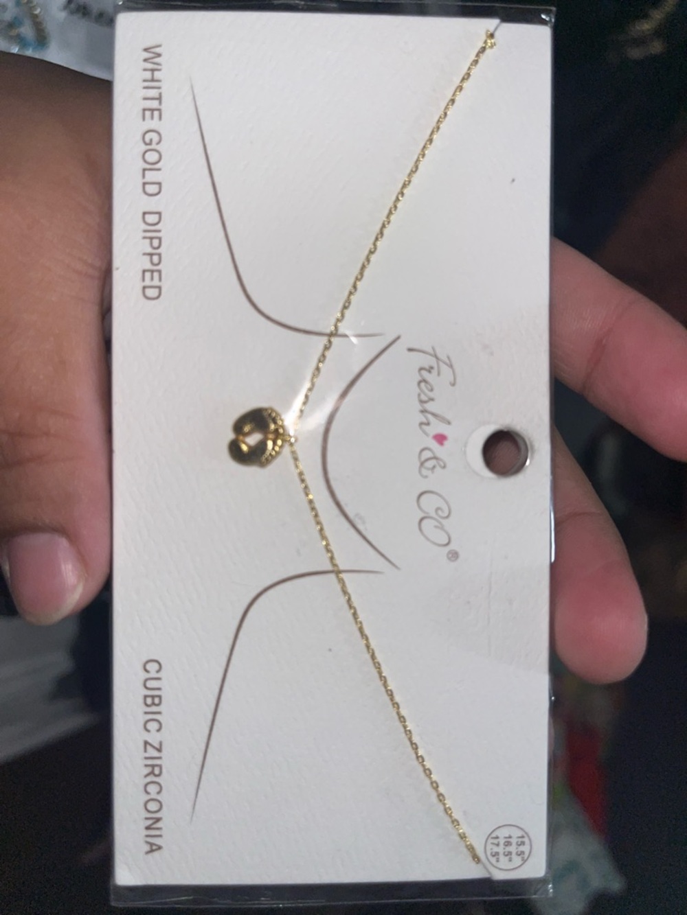 Fresh & Co Gold Dipped Skull Necklace - Gold